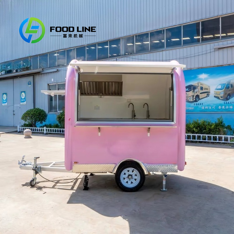 Commercial Kitchen Stove - 맞춤형 빈티지 핑크 미니 푸드 트레일러