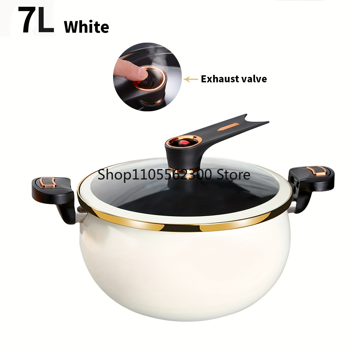 Soup Kettle Warmer - 7L 대용량, 26cm, 가정용, 다기능 논스틱