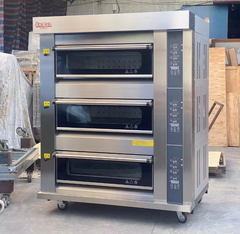 Commercial Kitchen Oven - 맞춤형 상업용 3단 6트레이 가스 오븐