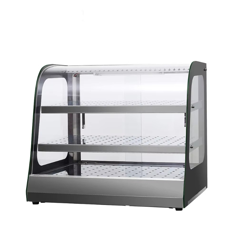 Food Warmer Display - 고품질 테이블탑 케이크 쇼케이스 상업용 3단