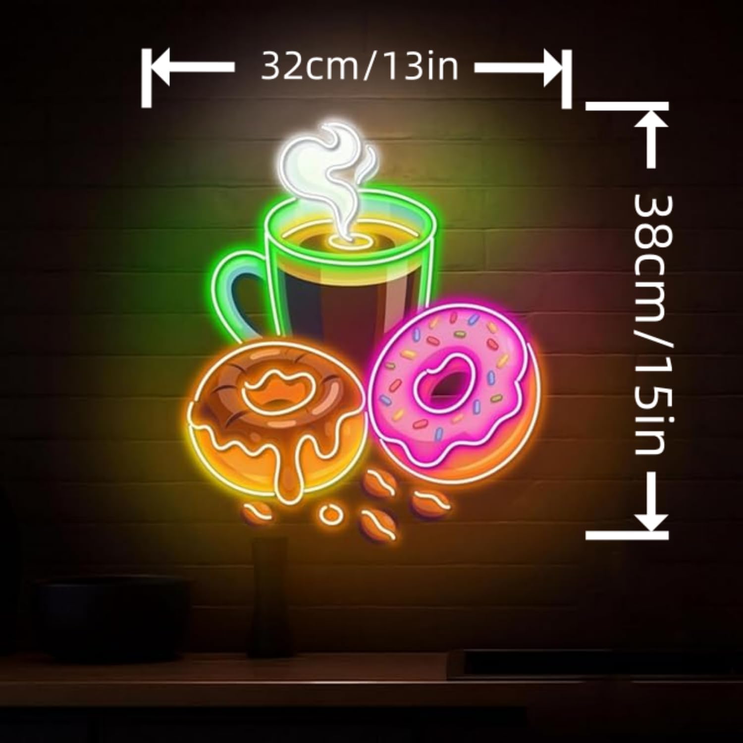 도넛 LED 네온사인 USB 전원 네온 조명 커피숍 베 - Commercial Kitchen Light 리뷰 및 가격