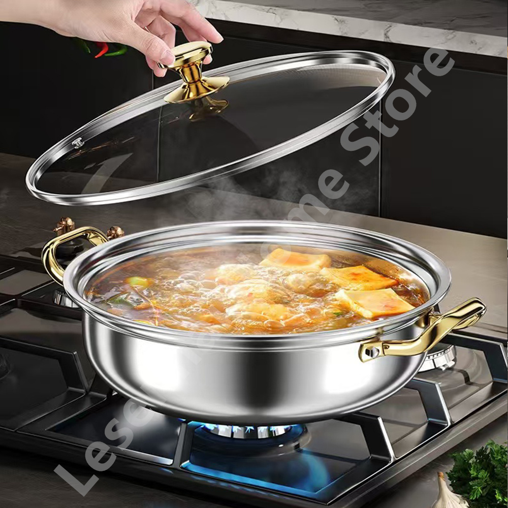 30cm 스테인리스 스틸 수프 냄비 웍 논스틱 허니콤  - Soup Kettle Warmer 리뷰 및 가격