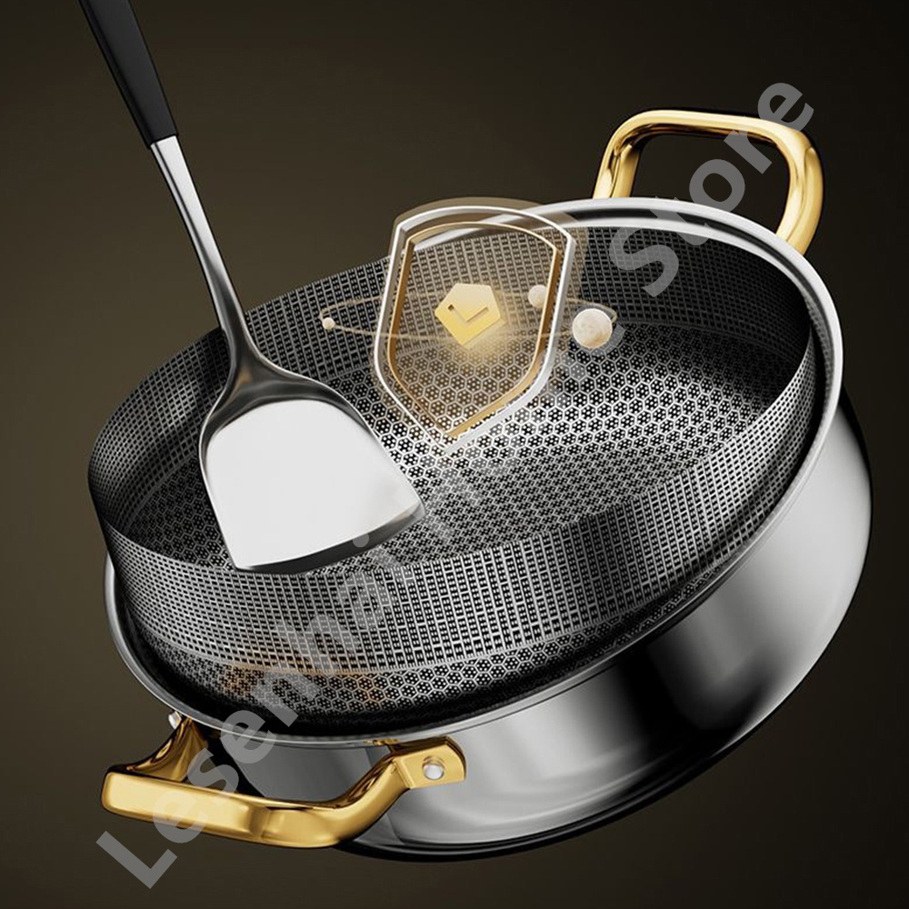 30cm 스테인리스 스틸 수프 냄비 웍 논스틱 허니콤  - Soup Kettle Warmer 리뷰 및 가격