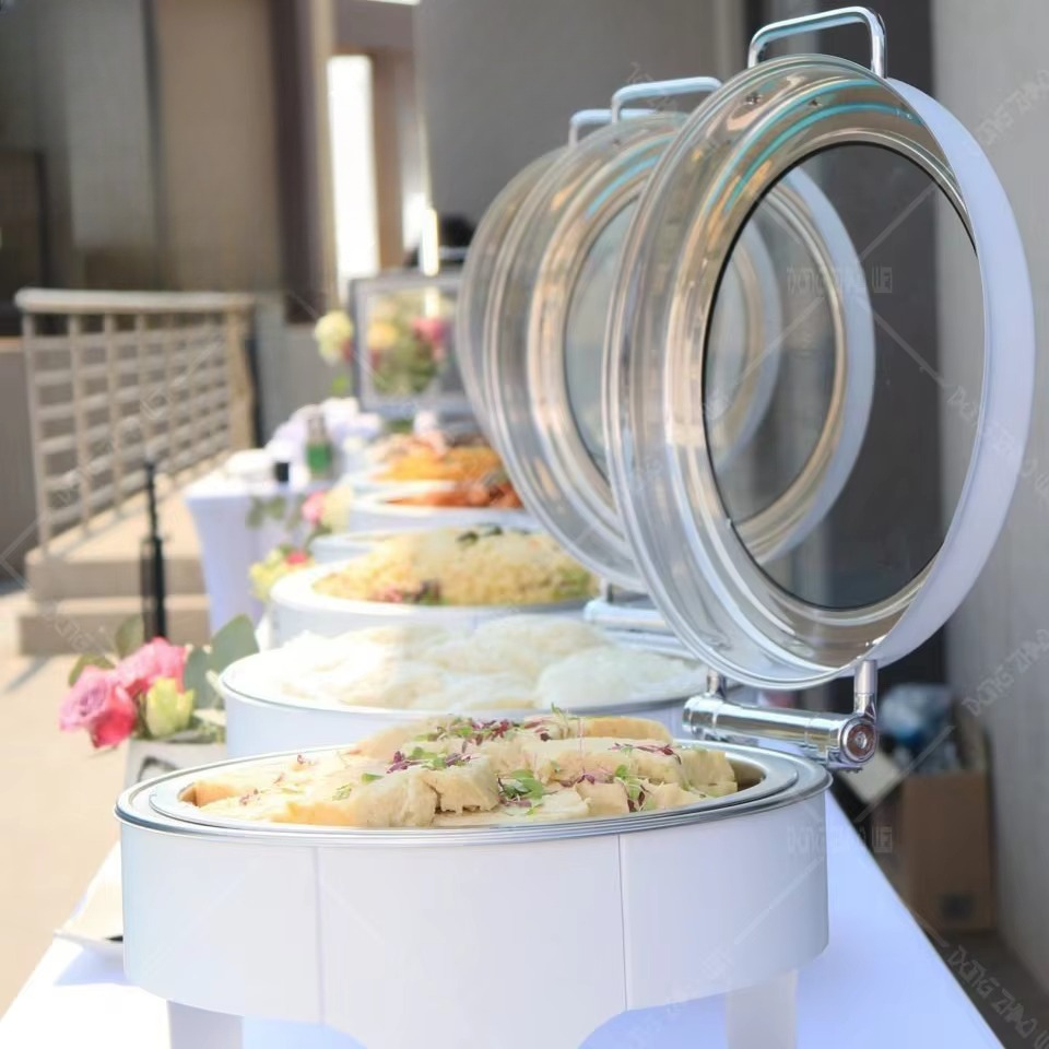케이터링 용품 음식 보온 디스플레이 뷔페용 원형 빨간색 - Food Warmer Display 리뷰 및 가격