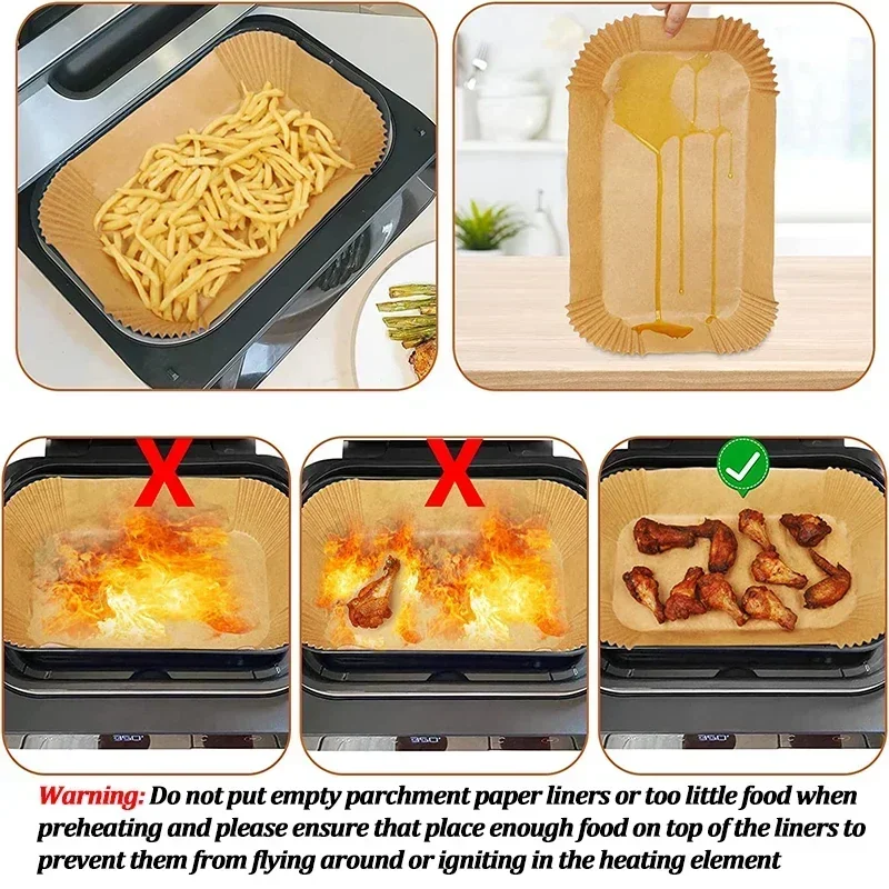 일회용 에어 프라이어 종이 붙지 않는 주방 베이킹 에어 - Deep Fryer Commercial 리뷰 및 가격