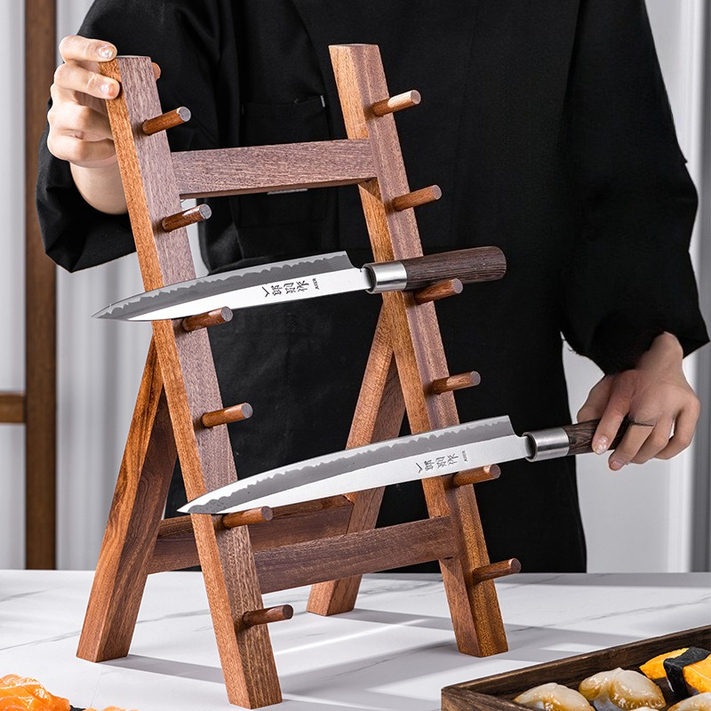 상업용 수제 광택 사시미 칼꽂이, 계단식 배치 주방 보 - Commercial Kitchen Knife Storage 리뷰 및 가격