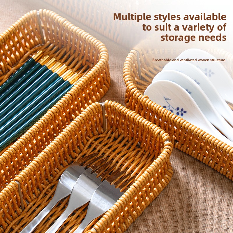 모조 라탄 나이프와 포크 야채 서양식 레스토랑 상업용  - Commercial Kitchen Knife Storage 리뷰 및 가격