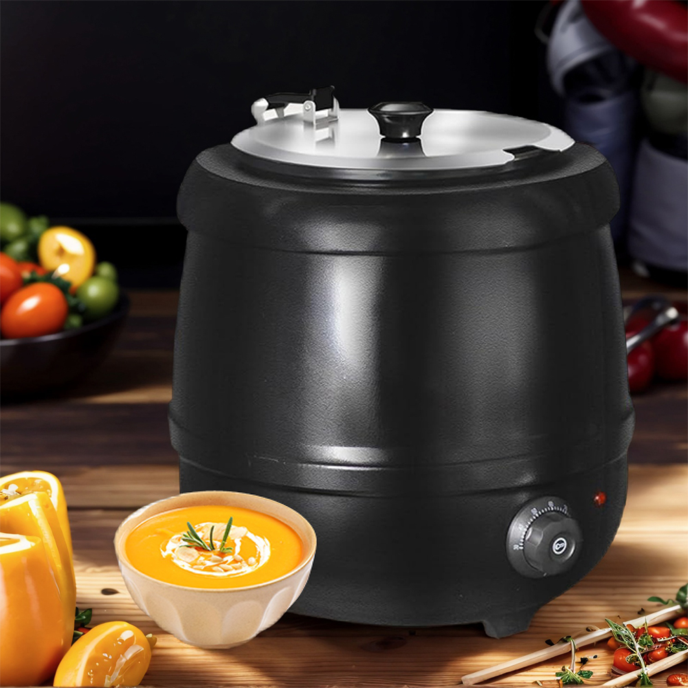 10L 뚜껑이 있는 수프 냄비, 힌지형 뷔페 보온 냄비 - Soup Kettle Warmer 리뷰 및 가격