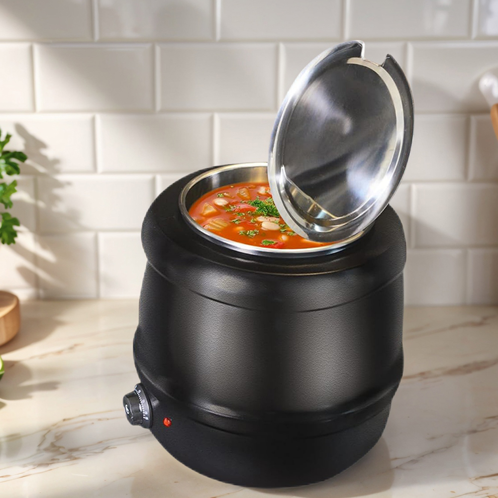 10L 뚜껑이 있는 수프 냄비, 힌지형 뷔페 보온 냄비 - Soup Kettle Warmer 리뷰 및 가격
