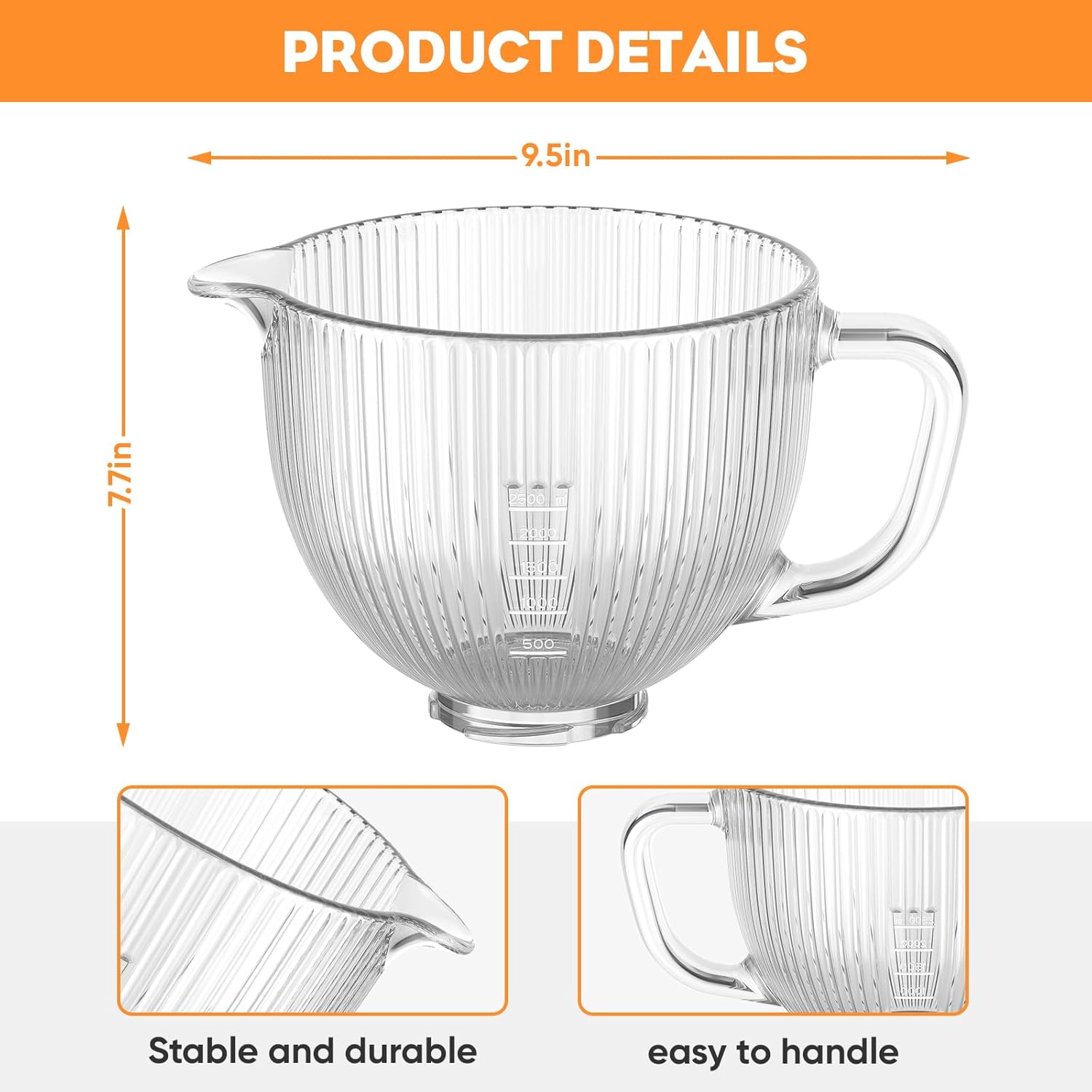 키친에이드 믹서용 GVODE 유리 그릇, 푸어 스파우트 - Commercial Kitchen Juicer 리뷰 및 가격