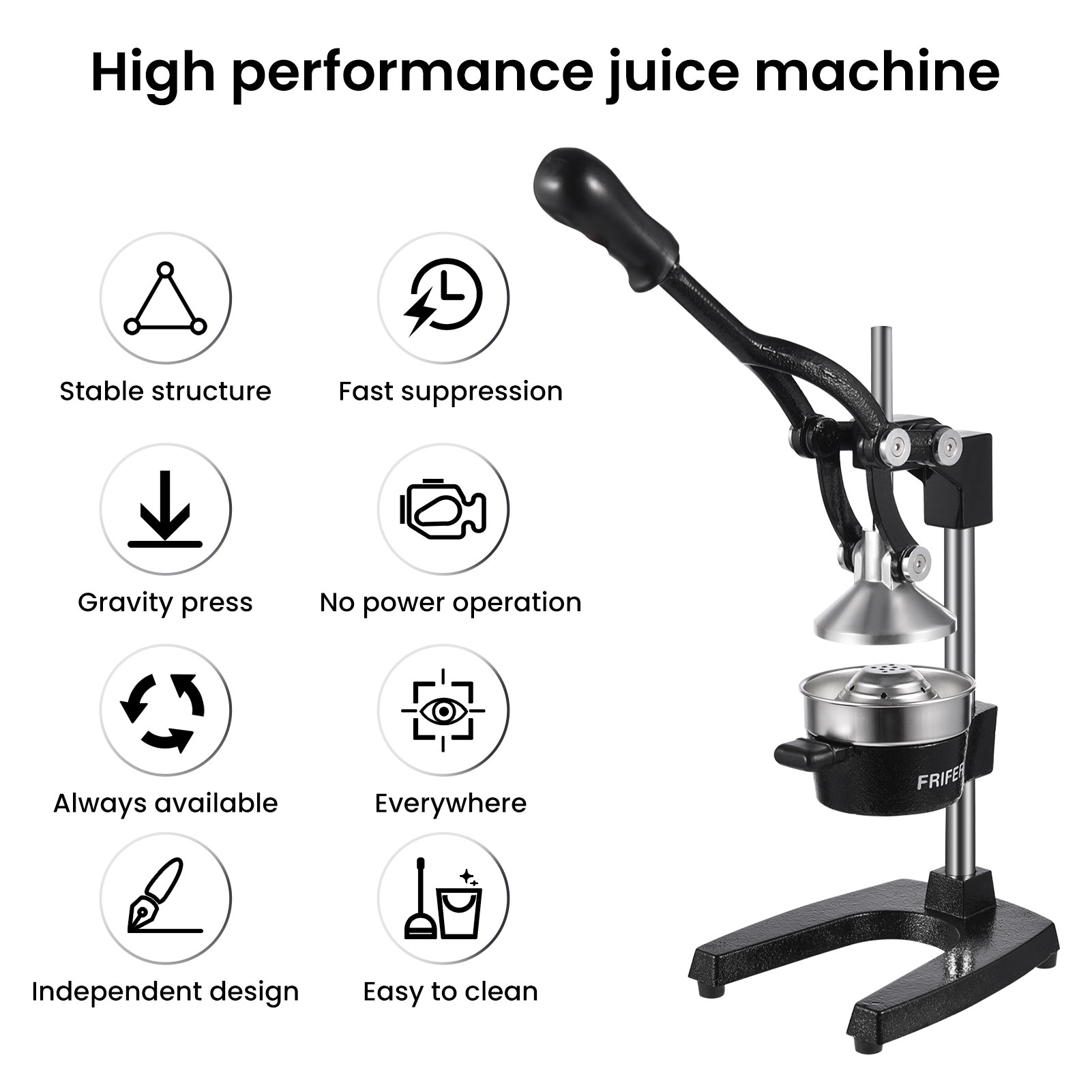 경량 스테인리스 스틸 수동 감귤 착즙기, 상업용 수동  - Commercial Kitchen Juicer 리뷰 및 가격